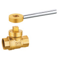 J2043 Brass magnetic lockable ball valve cw617n